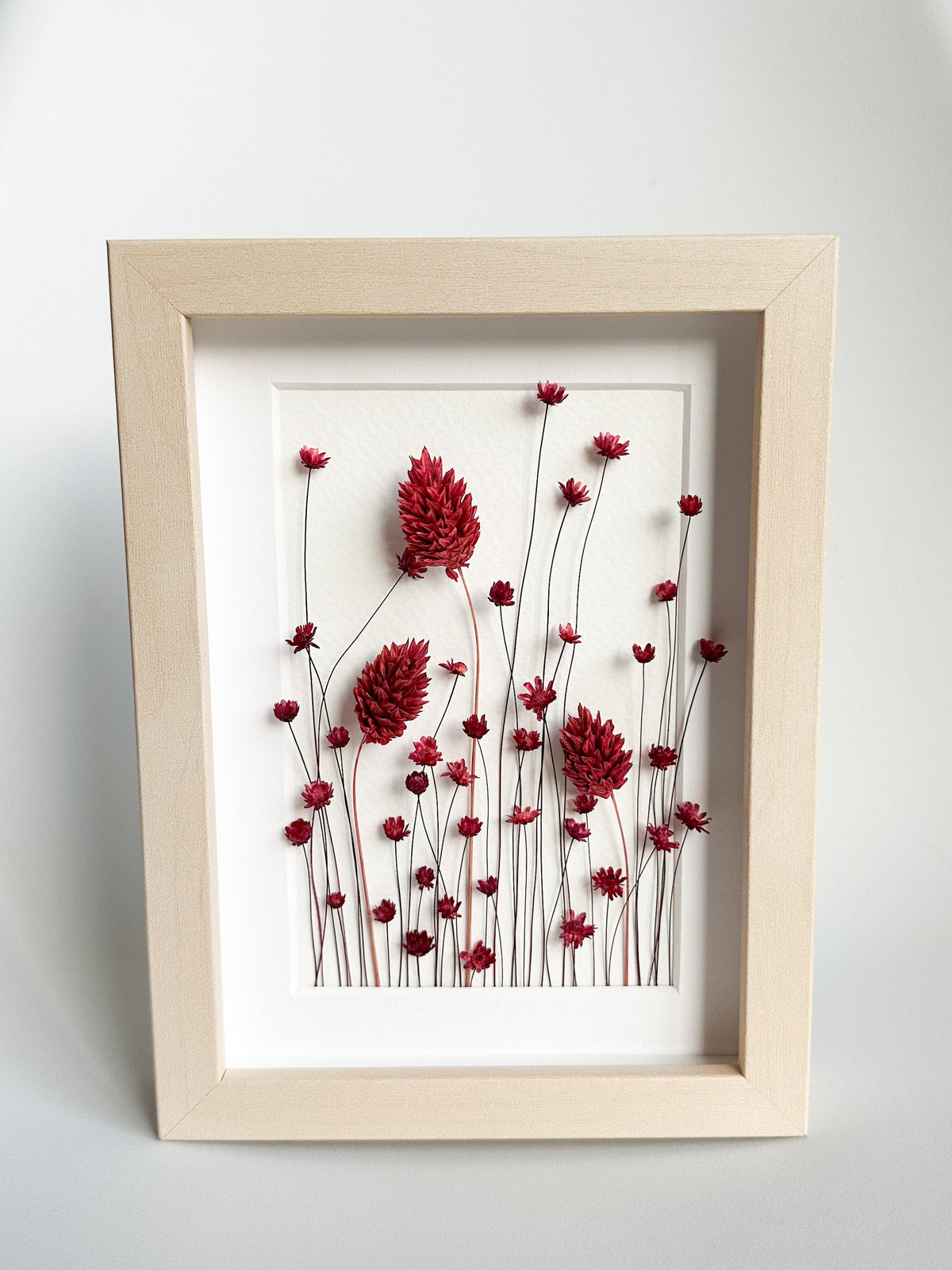 Cranberry Dried Flower Frame
