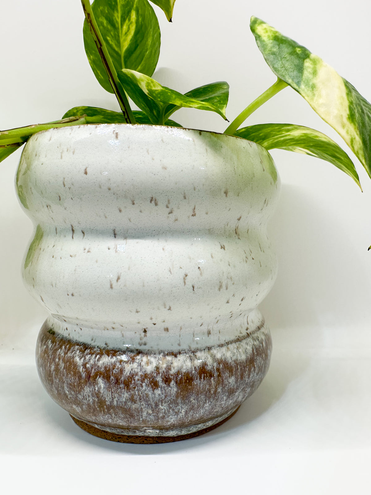 Ceramic Bubble Planter in Opal Dip