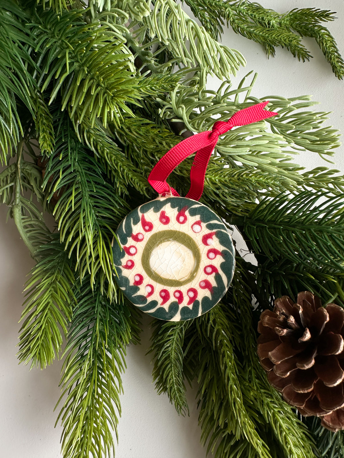 Large Round Hand-Painted Ornaments