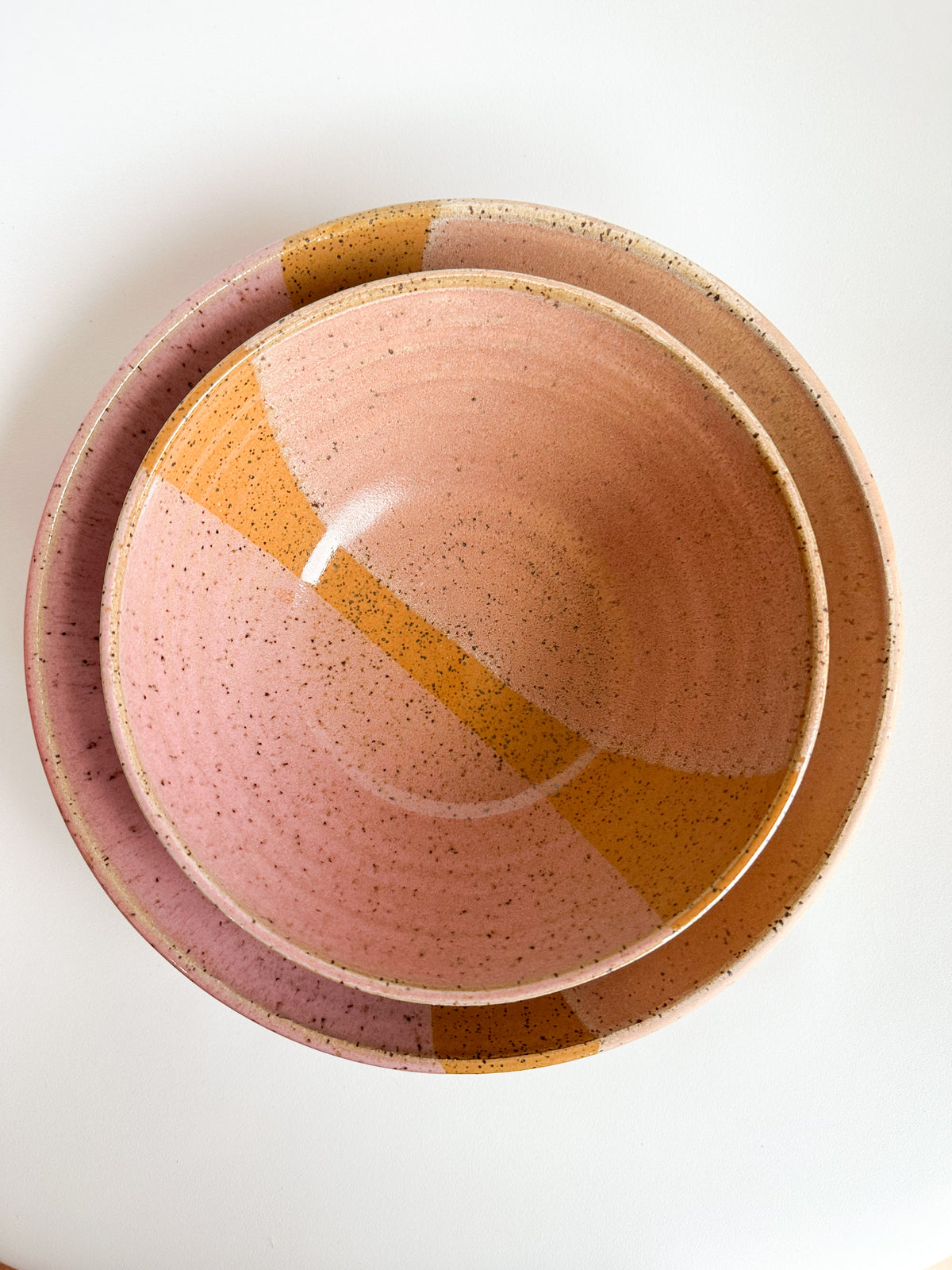Ceramic Serving Bowls in Sunrise