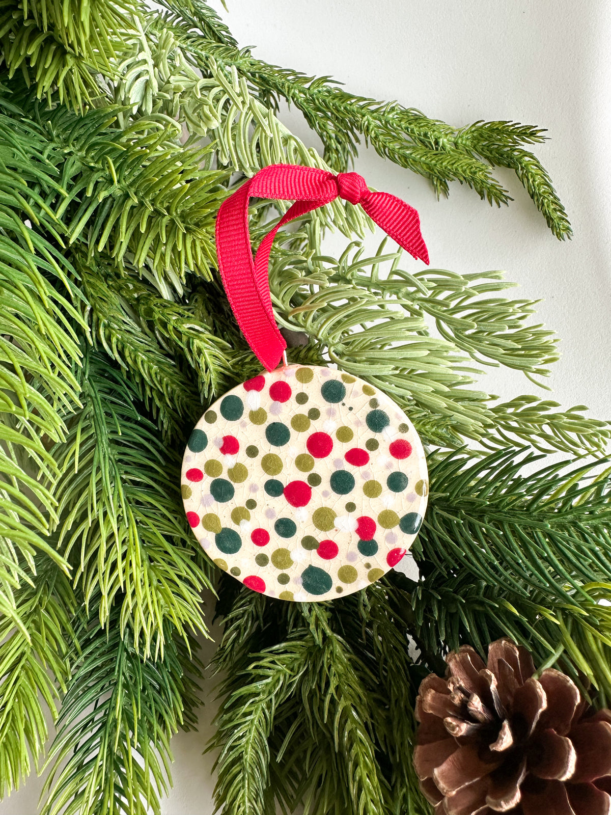 Large Round Hand-Painted Ornaments