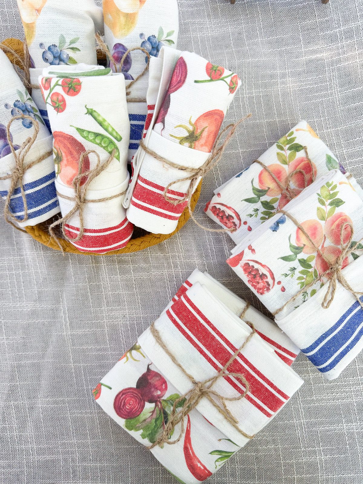 Striped Cotton Tea Towel