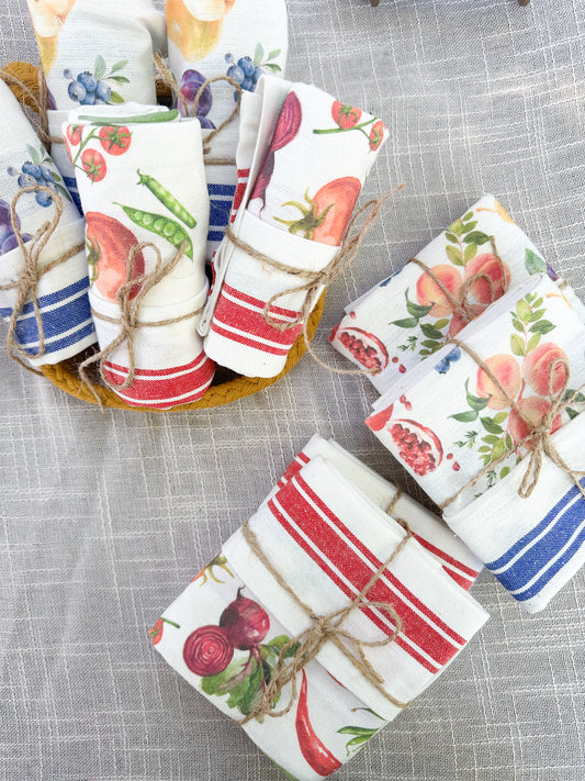 Striped Cotton Tea Towel