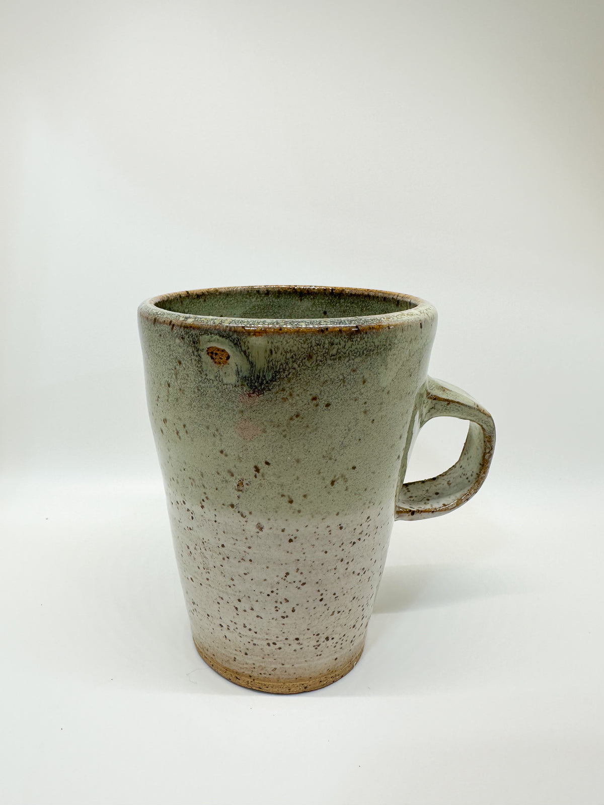 Stoneware Mugs in Sage/Ivory