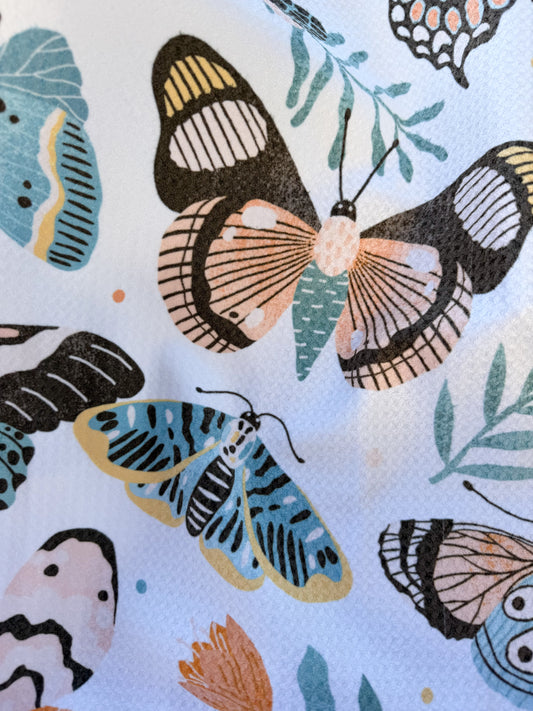 Waffle Knit Hand Towel in Mariposas