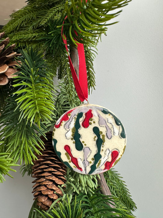 Large Round Hand-Painted Ornaments