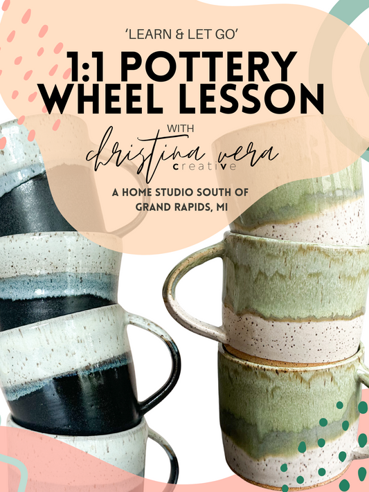 1:1 Learn & Let Go Pottery Wheel Lessons