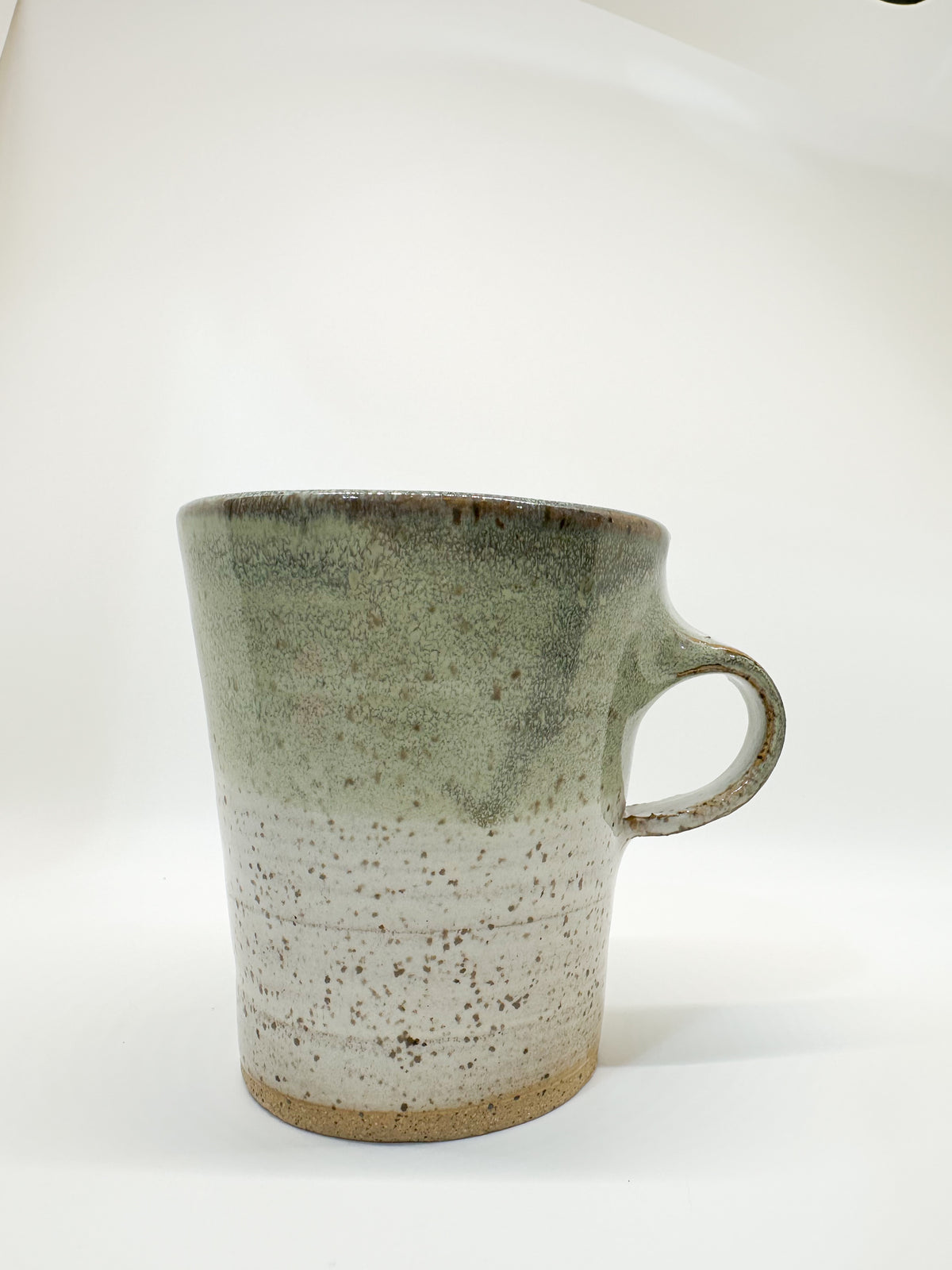 Stoneware Mugs in Sage/Ivory