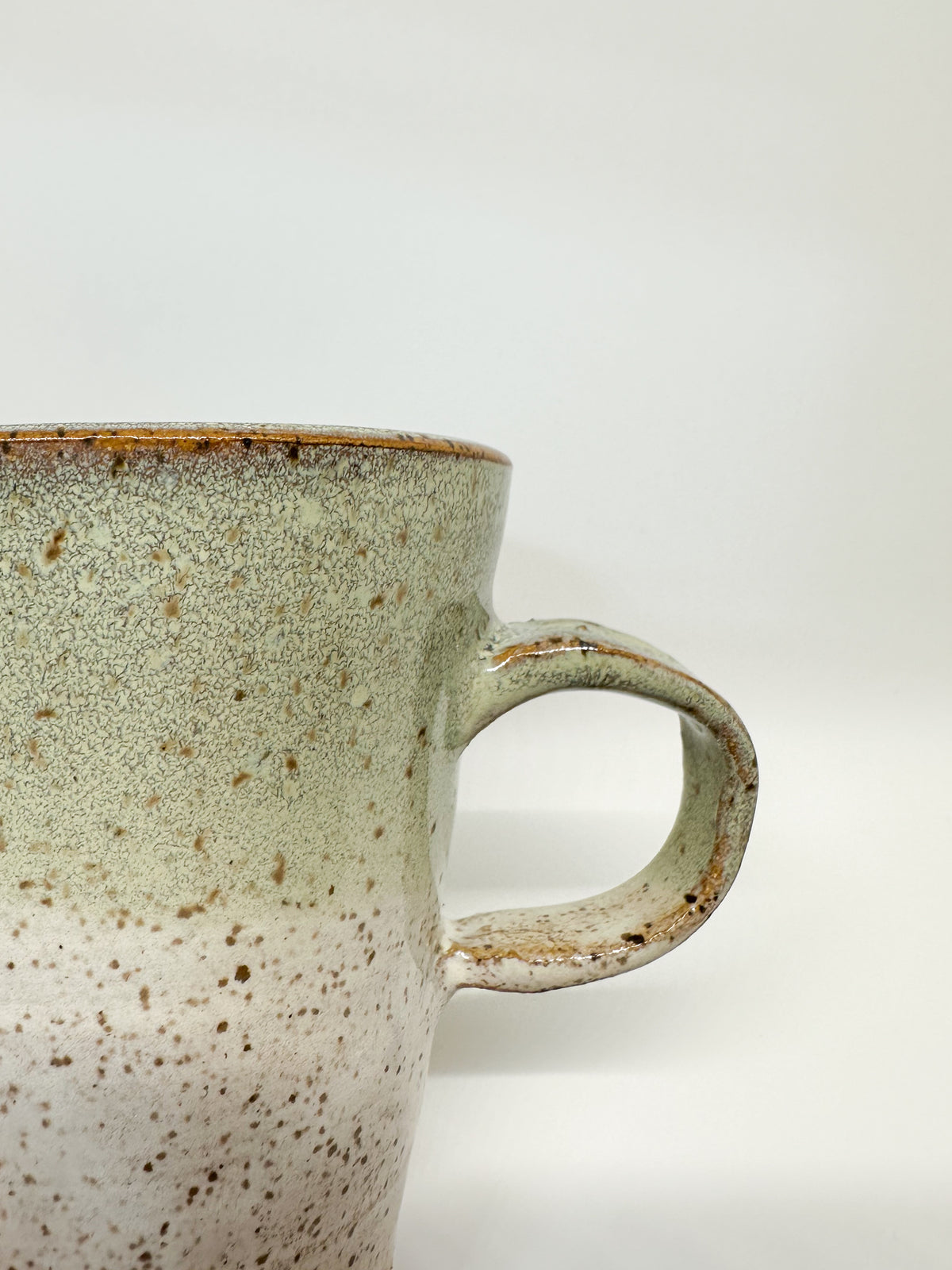 Stoneware Mugs in Sage/Ivory