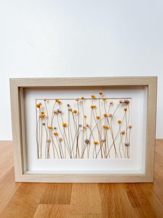Mini Garden (Horizontal) Dried Flower Frame