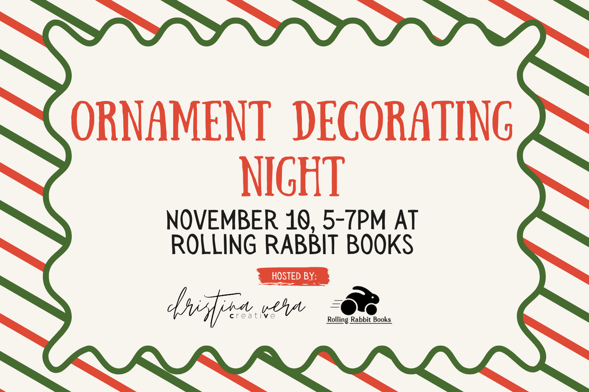 Seat at CVC x Rolling Rabbit Books Ornament Decorating Night